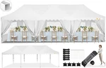 Cobizi 10X30 Pop Up Canopy With 8 Sidewalls Waterproof Gazebo Party Wedding Tent. Fixed Price $278.99.