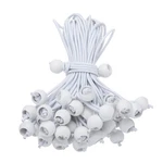 50PCS Bungee Cords 8" Heavy Duty Balls For Tent Holding White. Fixed Price $17.55.