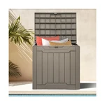 Dwvo 30 Gallon Outdoor Storage Deck Box, Resin Patio For Gardening To.... Fixed Price $56.88.