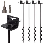 Vasgor Mobile Home - Ground Screw In 24" 4PCS (black). Fixed Price $86.99.