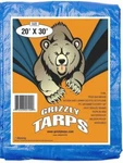 Grizzly Tarps Large Multi-purpose Waterproof Poly Cover 5 Mil Thick 20X30. Fixed Price $45.99.