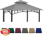 10X10 Gazebo Replacement Canopy Grey Sunjoy L-GZ136PST Frame. Fixed Price $100.99.