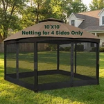 Olilawn Gazebo Universal Replacement Mosquito Netting, 10' X Outdoor Cano.... Fixed Price $56.37.