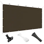 Sun Shade Sail 180GSM Straight Edge Shelter Canopy Cover Garden Outdoor Brown. Fixed Price $92.65.