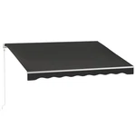 10' X 8' Electric Retractable Patio Awning W/ Remote Uv Resistant Black. Fixed Price $235.99.
