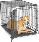 36-INCH Icrate Folding Dog With Divider Panel, Leak-proof Tray & Secure La. Fixed Price $68.54.
