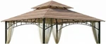 Garden Winds Canopy Top Cover For The Madaga Gazebo Stripe Canyon. Fixed Price $89.00.