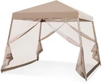 Eagle Peak 10X10 Slant Leg Easy Setup Pop Canopy Tent With Mosquito Netting. Fixed Price $114.99.