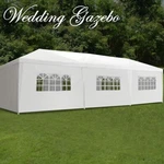 10'X30' Gazebo Canopy Wedding Party Tent Events 8 Removable Walls White Outdoor. Fixed Price $111.58.