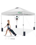 Acepic 10X10 Pop Up Canopy Tent, One Push Instant Outdoor Gazebo 10*10, White. Fixed Price $155.90.