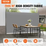 Vevor Retractable Side Awning, Gray. Fixed Price $127.14.