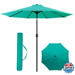 Backyard Expressions 9 Ft Patio Umbrella With Push Button Tilt And Crank System. Fixed Price $94.61.