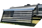 Tentproinc Rv Awning Sun Shade Screen 8X9'3" American Flag Uv Blocker For Camper. Fixed Price $261.76.