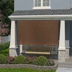 Outdoor Roller Shade For Porch Gazebo - Coolaroo Mocha Brown 96" X 72" !!!!. Fixed Price $199.99.