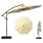 Offset Patio Umbrella 10FT With Base 360 Rotation Cantilever For Garden. Fixed Price $149.99.