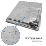 Multipurpose Protective Cover For Emergency Rain Shelter Camping Tarpaulin. Fixed Price $34.00.