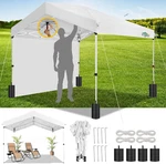 10X10 Pop Up Canopy Portable Garage With 1-BUTTON Push Center Lock, Car. Fixed Price $158.99.