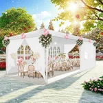 10' X 20' Outdoor Canopy Party Wedding Tent With 6 Walls Gazebo Garden Bbq. Fixed Price $85.79.