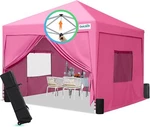 Quictent Waterproof 8X8 Pop Canopy With Sidewalls And Roll-up Windows. Fixed Price $139.99.