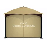 Tanxianzhe Gazebo Replacement Privacy Curtain With Zipper 10X12, Khaki. Fixed Price $40.17.
