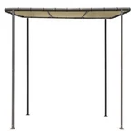 6' X 10' Gray Tan Patio Awning Canopy Heavy Duty Steel Frame Outdoor Camp Shade. Fixed Price $322.00.