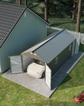 10X20 Ft Metal Carport Enclosed ,heavy Duty Outdoor Shed All-weather Shelter. Fixed Price $949.29.