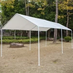 Us 10X20FT Carport Canopy Versatile Shelter Shed W/6FT Steel Tubes White. Fixed Price $251.74.