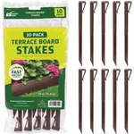 Master Mark In. Brown Terrace Board Edging Stakes (10-PACK) 99310. Fixed Price $9.39.
