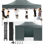 Cobizi 10X15 Pop Canopy Gray With 4 Sidewalls Upf 50+. Fixed Price $369.99.