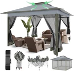 12X12 Pop Gazebos On Clearance - Upgrade Easy Metal Outdoor Waterpr. Fixed Price $251.99.