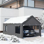Jamfly 12X20 Ft Carport, Heavy Duty With Roll-up Windows, Portable Ga.... Fixed Price $373.17.