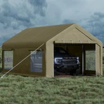 10X20 Ft Portable Garage Shelter,carport Roll-up Doors&windows For Boat Pickup. Fixed Price $190.96.