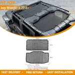 Front&rear Bikini Sunshade Mesh Top Cover For Jeep Wrangler Jl 2018+ 4DOOR. Fixed Price $41.99.